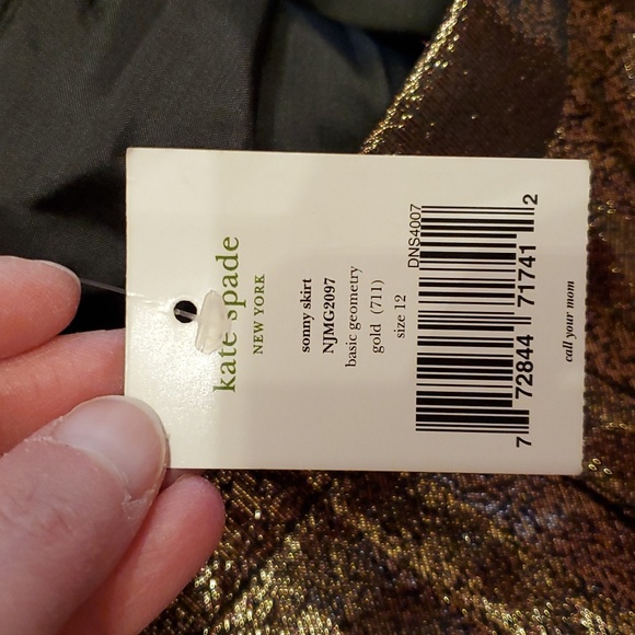 Kate Spade Metallic Pleated Skirt - Picture 5 of 9